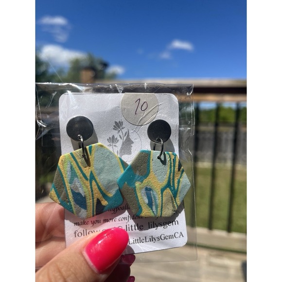 For ResellHandmPolymer Clay earrings lot  -3  Unique 25 Pcs  Stainless Steel - Picture 14 of 16